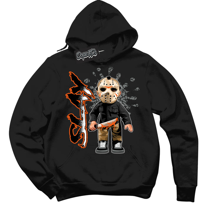 Cool Black Graphic DopeStar Hoodie with “  Slay  “ print, that perfectly matches Fear Pack 3s sneakers