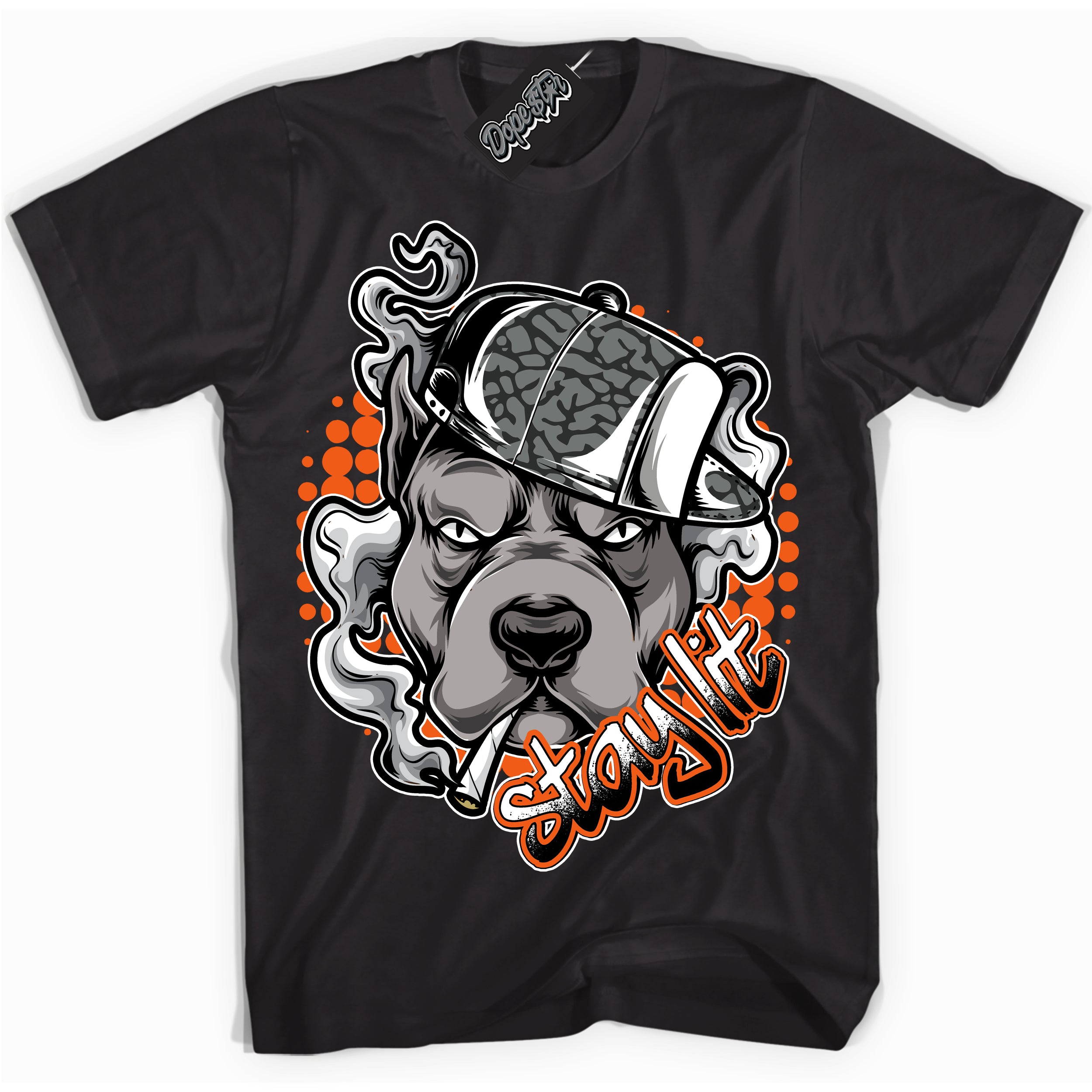 Cool Black graphic tee with “ Stay Lit ” design, that perfectly matches Fear Pack 3s sneakers 