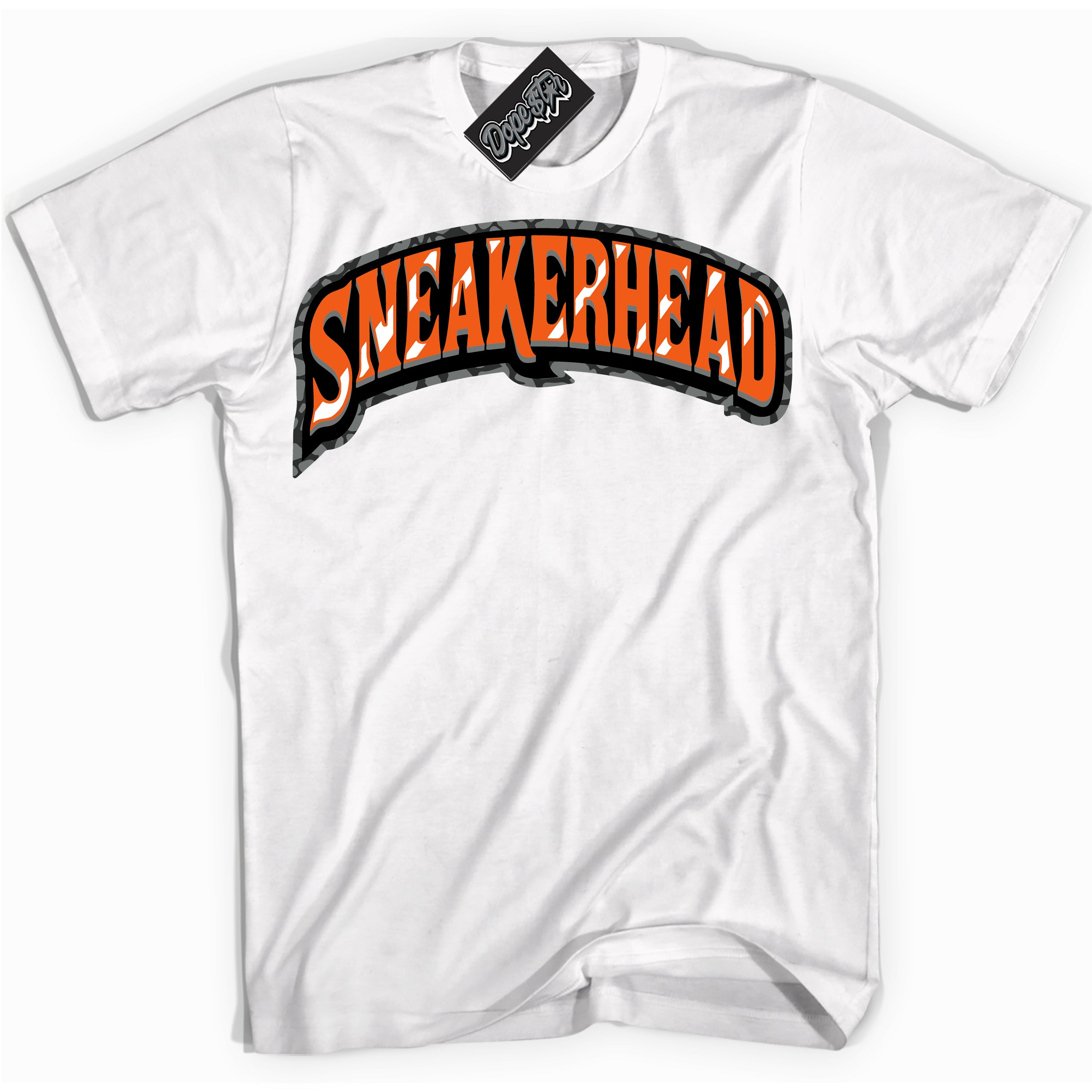 Cool White graphic tee with “ Sneakerhead ” design, that perfectly matches Fear Pack 3s sneakers 