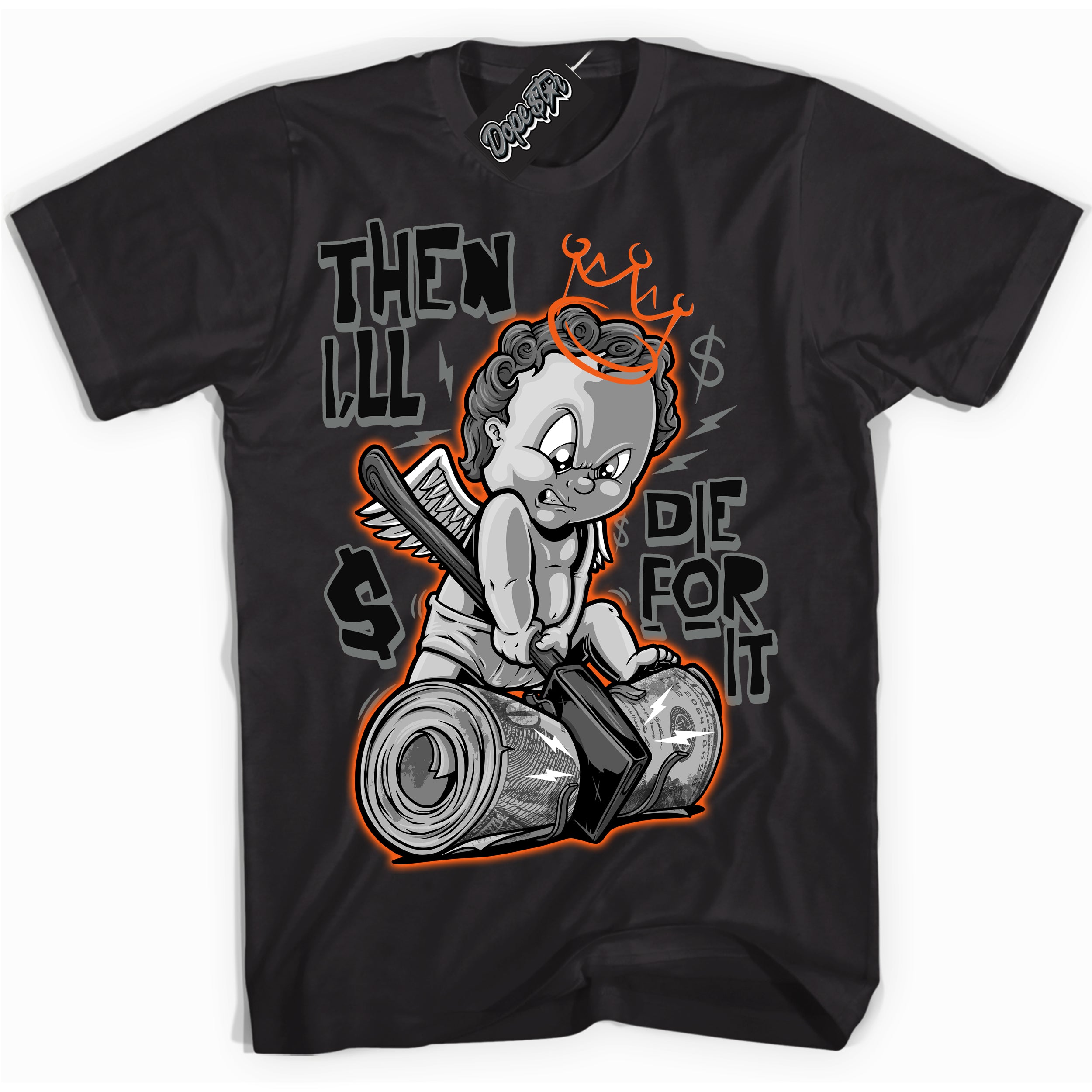 Cool Black graphic tee with “ Then I'll ” design, that perfectly matches Fear Pack 3s sneakers 