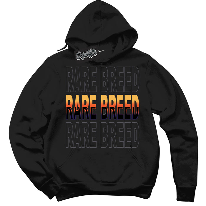 Cool Black Hoodie with “ Rare Breed ”  design that Perfectly Matches J Balvin Rio 3s Sneakers.