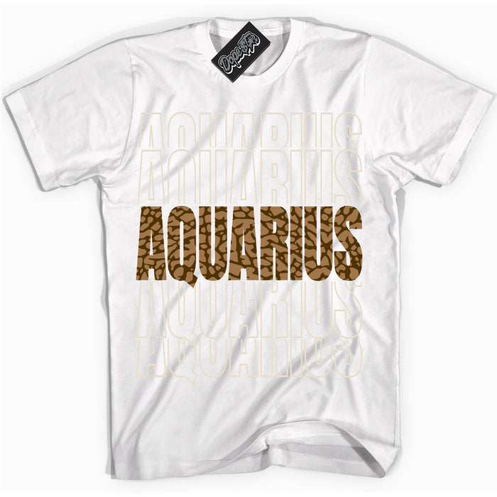 Cool White graphic tee with “ Aquarius ” design, that perfectly matches Palomino 3s sneakers 