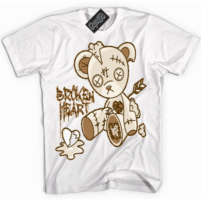Cool White graphic tee with “ Broken heart Bear ” design, that perfectly matches Palomino 3s sneakers 