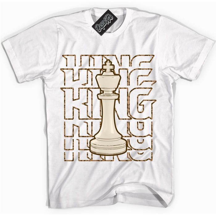 Cool White graphic tee with “ King Chess ” design, that perfectly matches Palomino 3s sneakers 