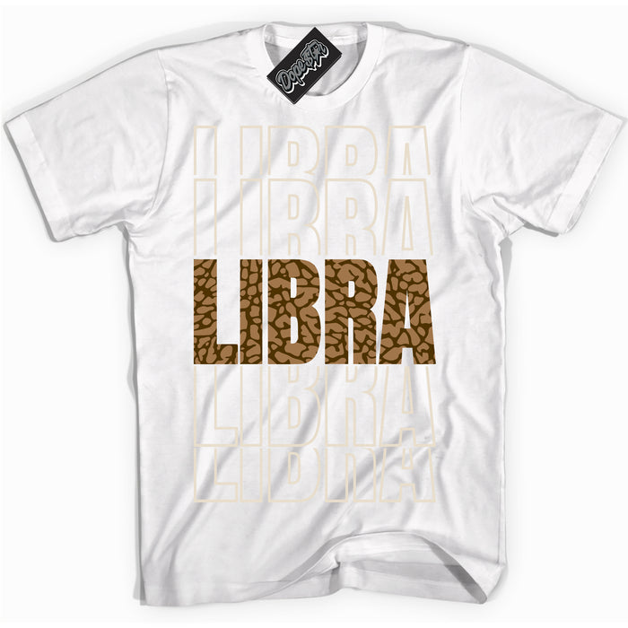 Cool White graphic tee with “ Libra ” design, that perfectly matches Palomino 3s sneakers 