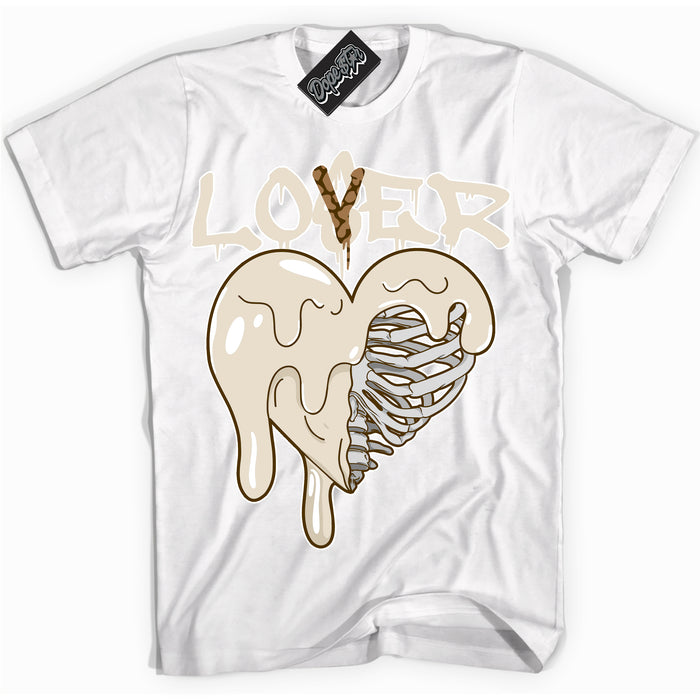 Cool White graphic tee with “ Lover Loser ” design, that perfectly matches Palomino 3s sneakers 