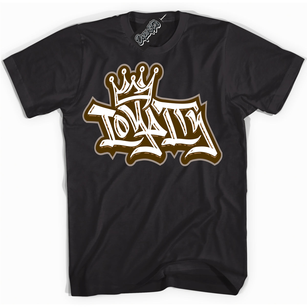 Cool Black graphic tee with “ Loyalty Crown ” design, that perfectly matches Palomino 3s sneakers 