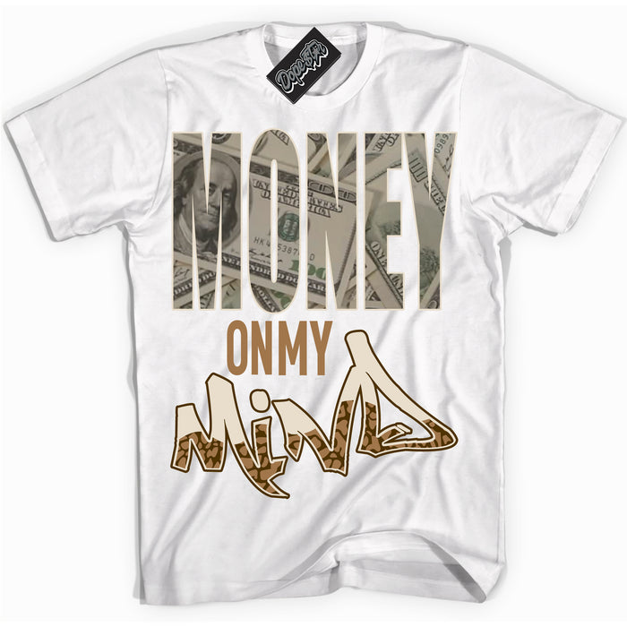 Cool White graphic tee with “ Money On My Mind ” design, that perfectly matches Palomino 3s sneakers 
