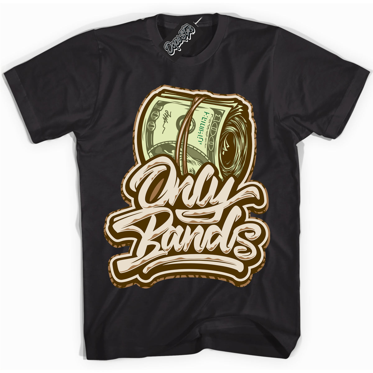 Cool Black graphic tee with “ Only Bands ” design, that perfectly matches Palomino 3s sneakers 