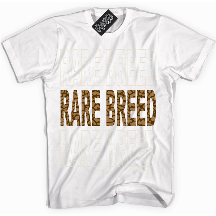 Cool White graphic tee with “ Rare Breed ” design, that perfectly matches Palomino 3s sneakers 