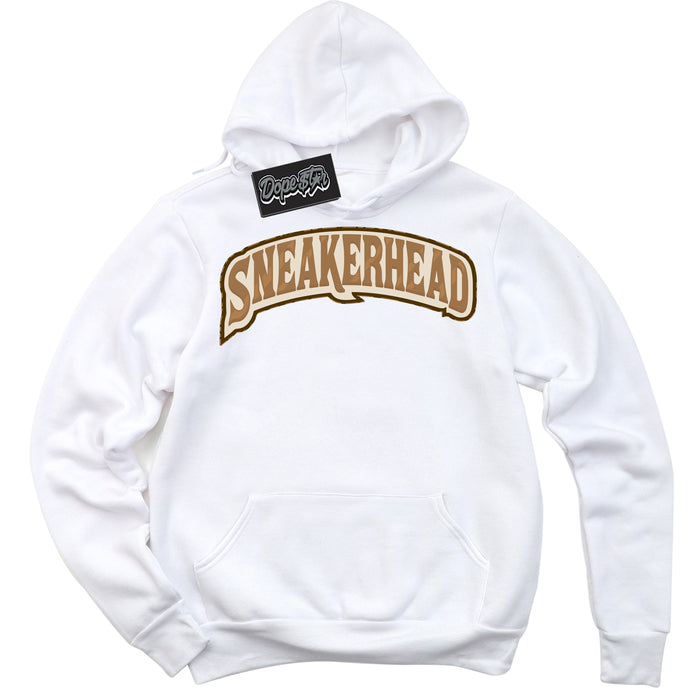 Cool White Graphic DopeStar Hoodie with “ Sneakerhead “ print, that perfectly matches Palomino 3s sneakers