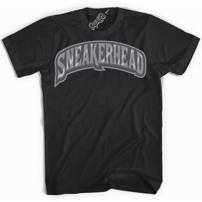Cool Black Shirt with “ Sneakerhead ” design that perfectly matches Paris Olympics Wet Cement 4s Jordans.
