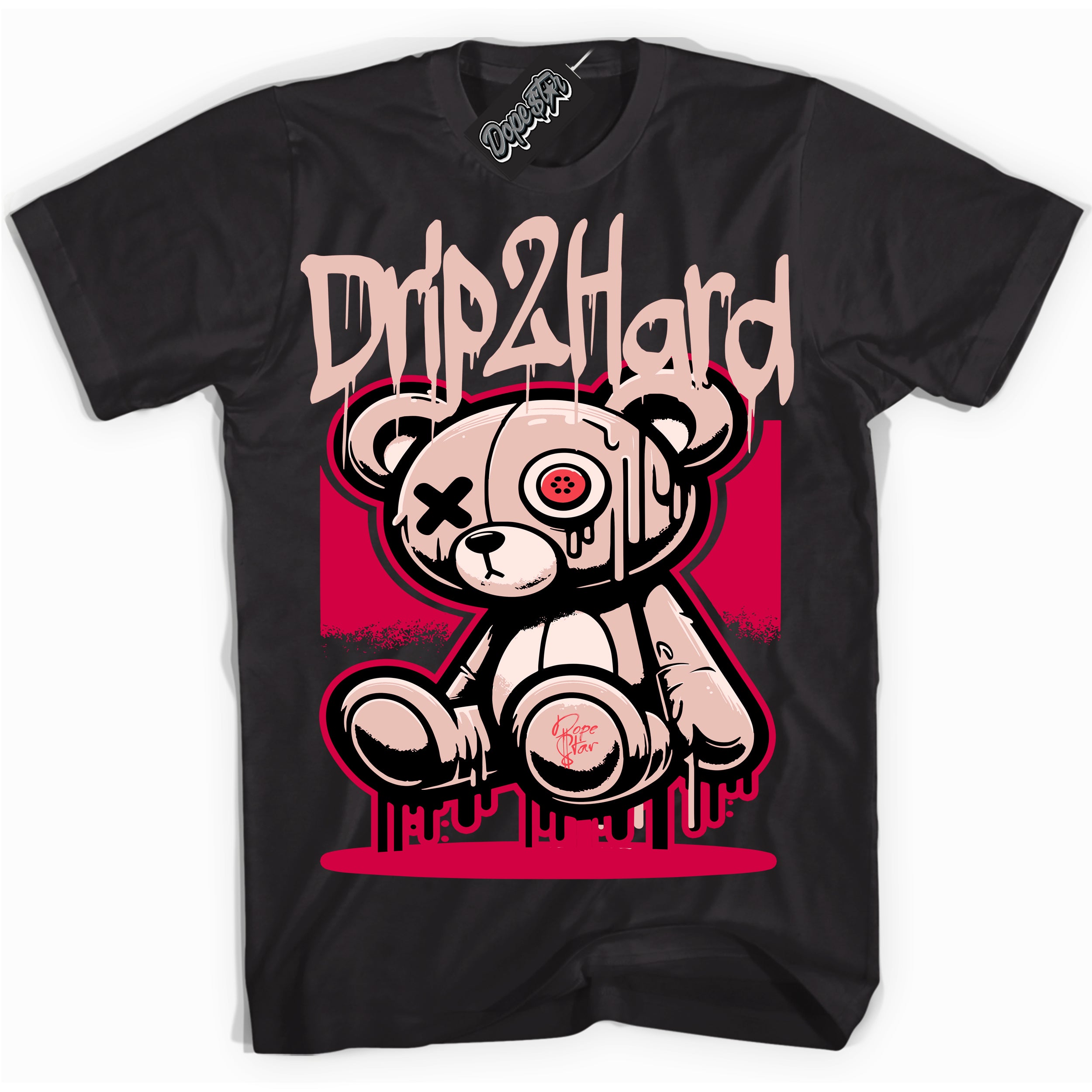 Cool Black graphic tee with “ Drip 2 Hard ” design, that perfectly matches Arctic Orange 5s