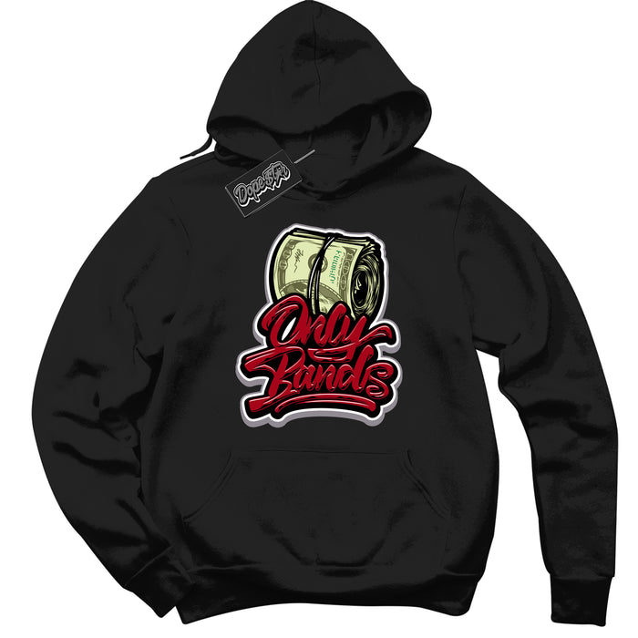 AJ5 Retro OG Black Metallic Reimagined ‘Only Bands’ – Black Streetwear Hoodie | Men's and Women's graphic sweatshirt by Sneaker Shirts Outlet.

