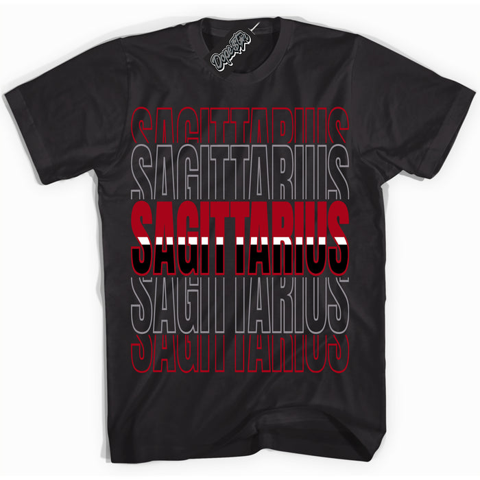 AJ5 Retro OG Black Metallic Reimagined ‘Sagittarius’ – Black Streetwear T-Shirt | Sneaker Matching shirt for AJ5 Retro OG Black Metallic Reimagined | Men's and Women's Streetwear Graphic Tee by Sneaker Shirts Outlet.
