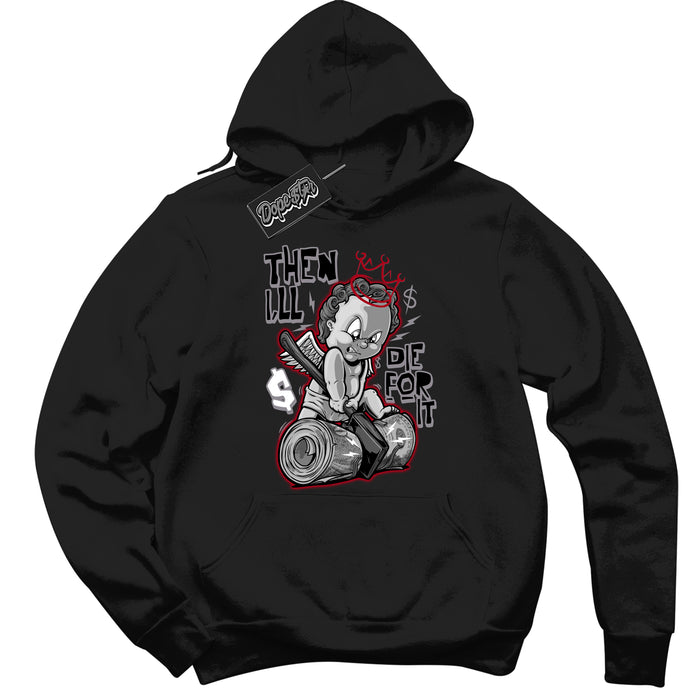 AJ5 Retro OG Black Metallic Reimagined ‘Then I'll’ – Black Streetwear Hoodie | Men's and Women's graphic sweatshirt by Sneaker Shirts Outlet.
