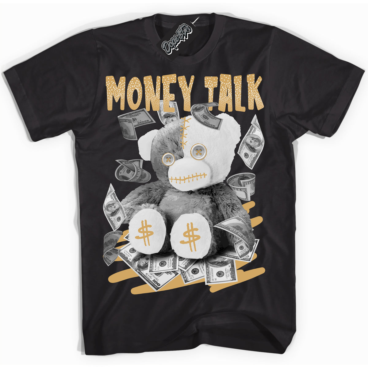 Cool Black Shirt with “ Money Talk ” design that perfectly matches Craft Paris 6s Jordans.
