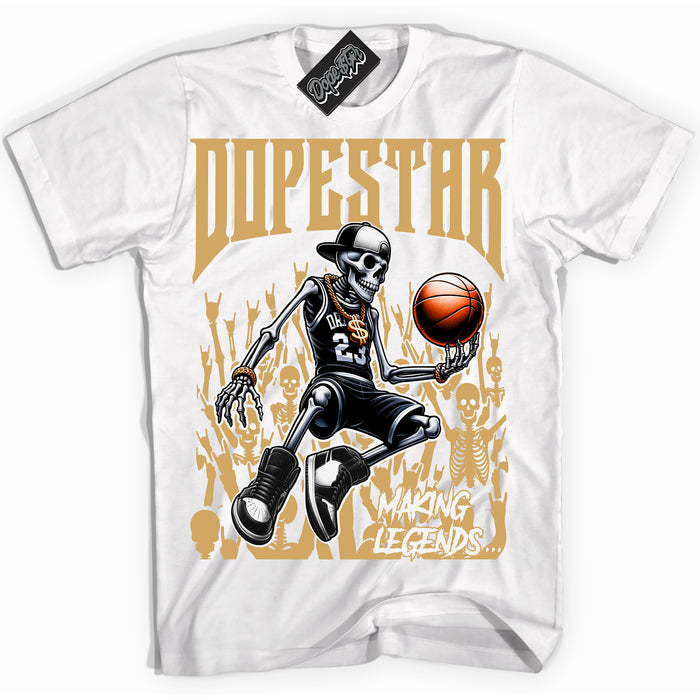 Cool White Shirt with “ Making Legends ” design that perfectly matches Craft Paris 6s Jordans.
