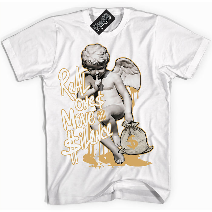 Cool White Shirt with “ Real Ones Cherub ” design that perfectly matches Craft Paris 6s Jordans.
