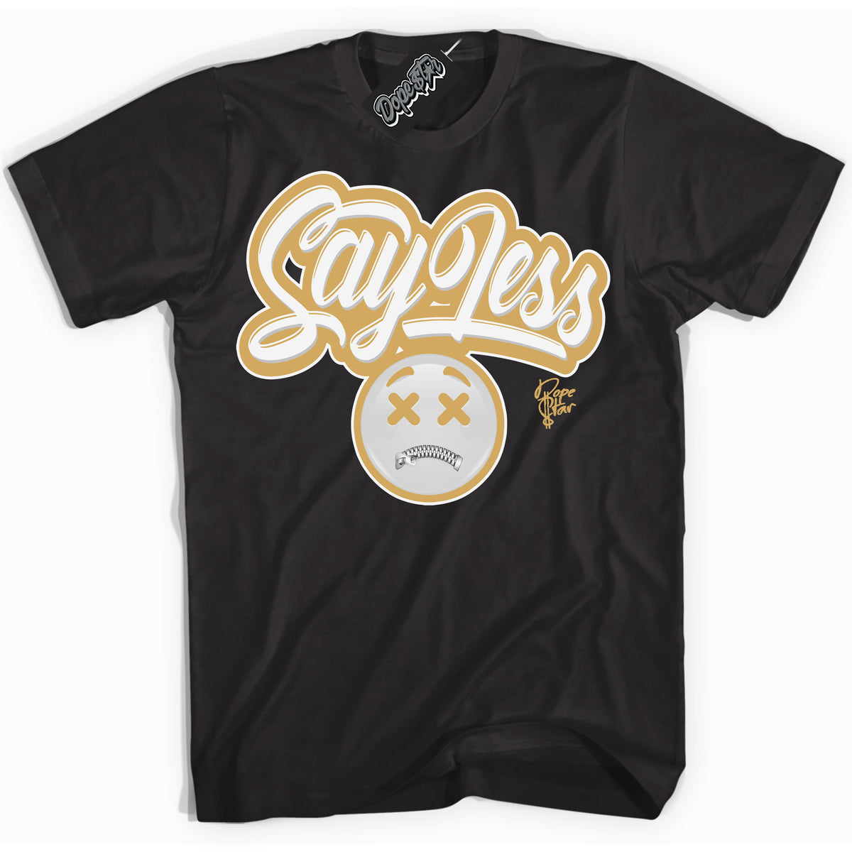 Cool Black Shirt with “ Say Less ” design that perfectly matches Craft Paris 6s Jordans.
