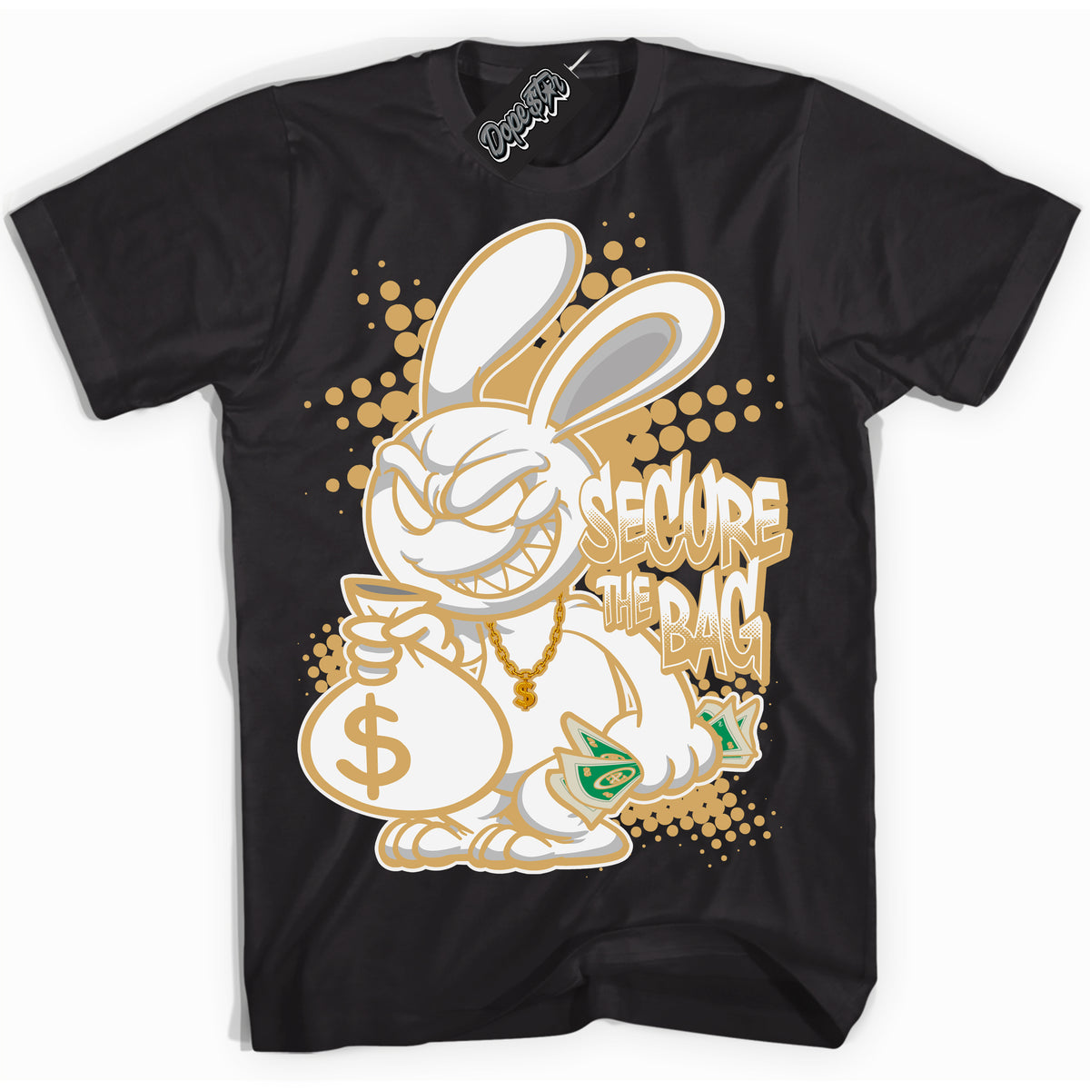 Cool Black Shirt with “ Secure The Bag ” design that perfectly matches Craft Paris 6s Jordans.
