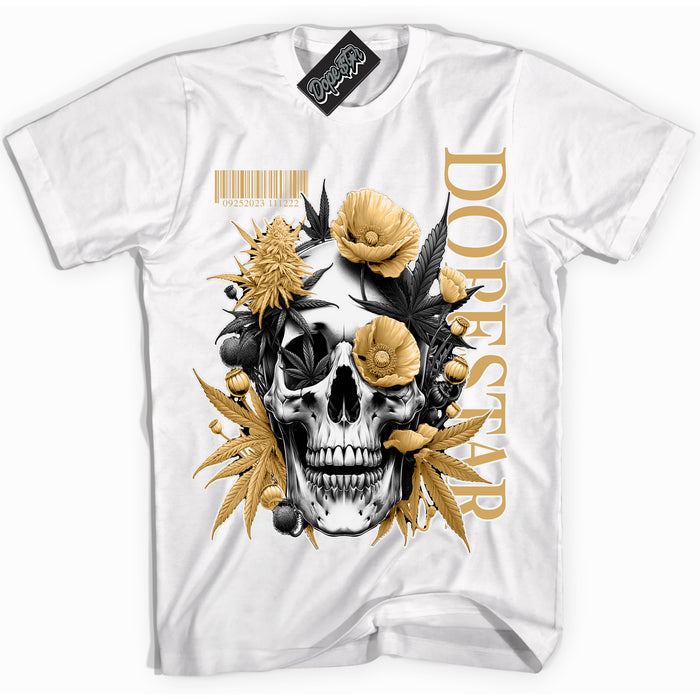 Cool White Shirt with “ Skull Poppies ” design that perfectly matches Craft Paris 6s Jordans.
