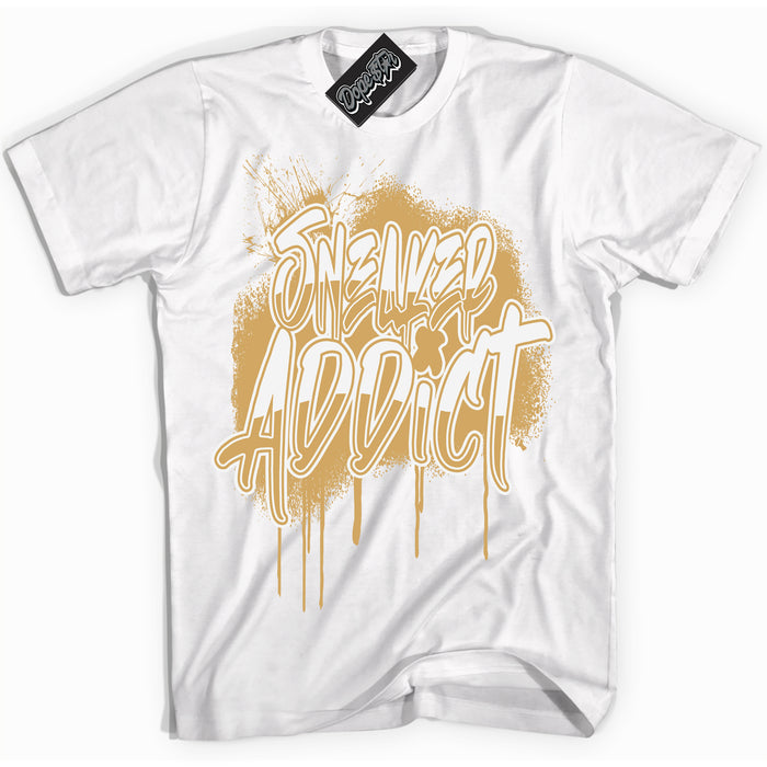 Cool White Shirt with “ Sneaker Addict ” design that perfectly matches Craft Paris 6s Jordans.
