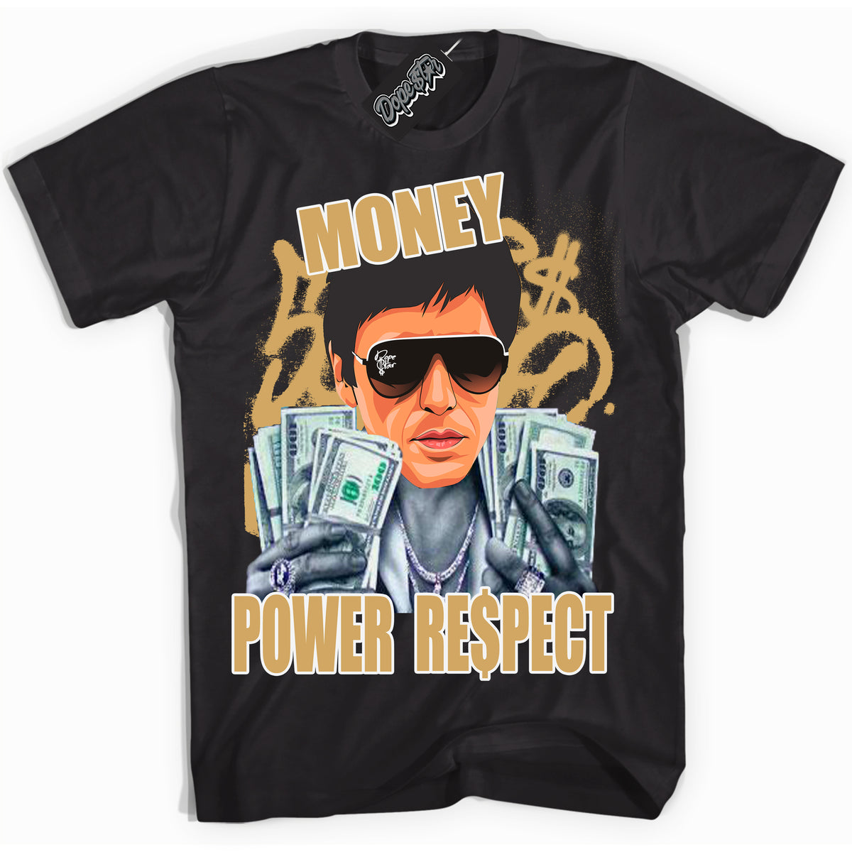 Cool Black Shirt with “ Tony Montana ” design that perfectly matches Craft Paris 6s Jordans.