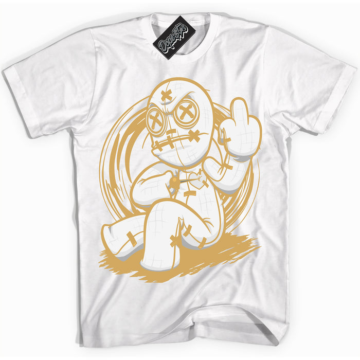 Cool White Shirt with “ Voodoo Doll ” design that perfectly matches Craft Paris 6s Jordans.