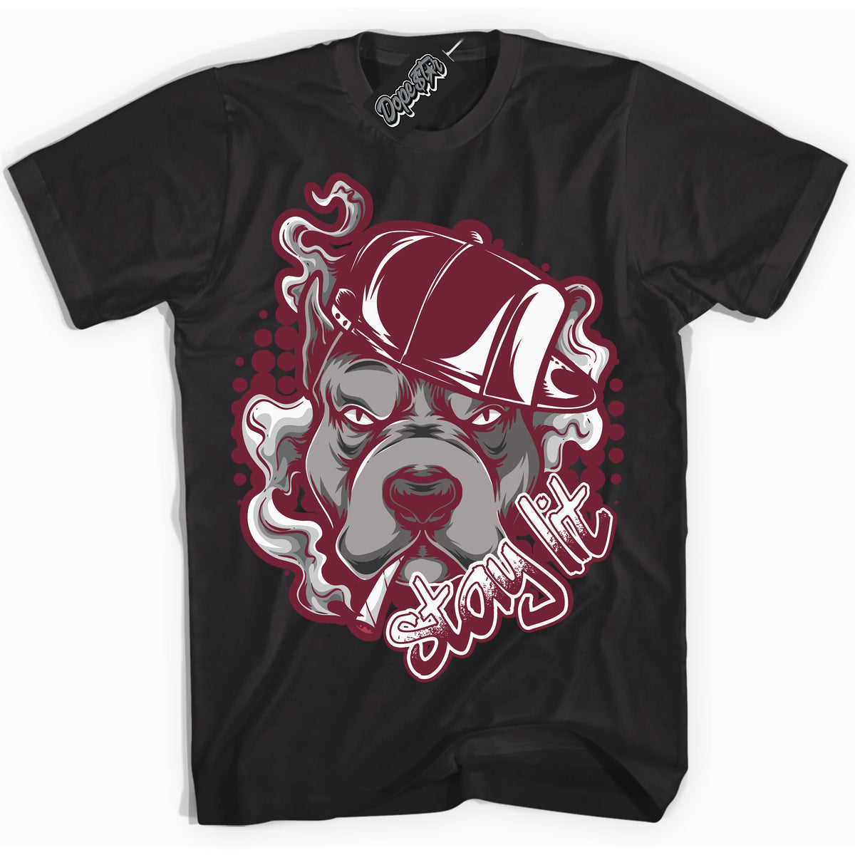AJ6 Rings Team Red ‘Stay Lit – Black Streetwear T-Shirt | Sneaker Matching shirt for AJ6 Rings Team Red | Graphic Tee for Men & Women Streetwear by Sneaker Shirts Outlet.