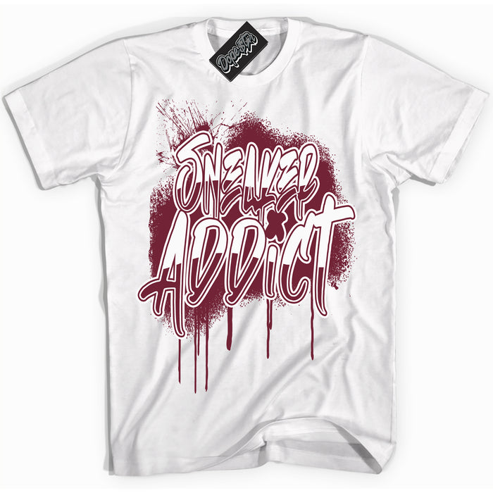 AJ6 Rings Team Red ‘Sneaker Addict – White Streetwear T-Shirt | Sneaker Matching shirt for AJ6 Rings Team Red | Graphic Tee for Men & Women Streetwear by Sneaker Shirts Outlet.