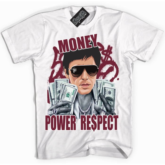 AJ6 Rings Team Red ‘Tony Montana – White Streetwear T-Shirt | Sneaker Matching shirt for AJ6 Rings Team Red | Graphic Tee for Men & Women Streetwear by Sneaker Shirts Outlet.