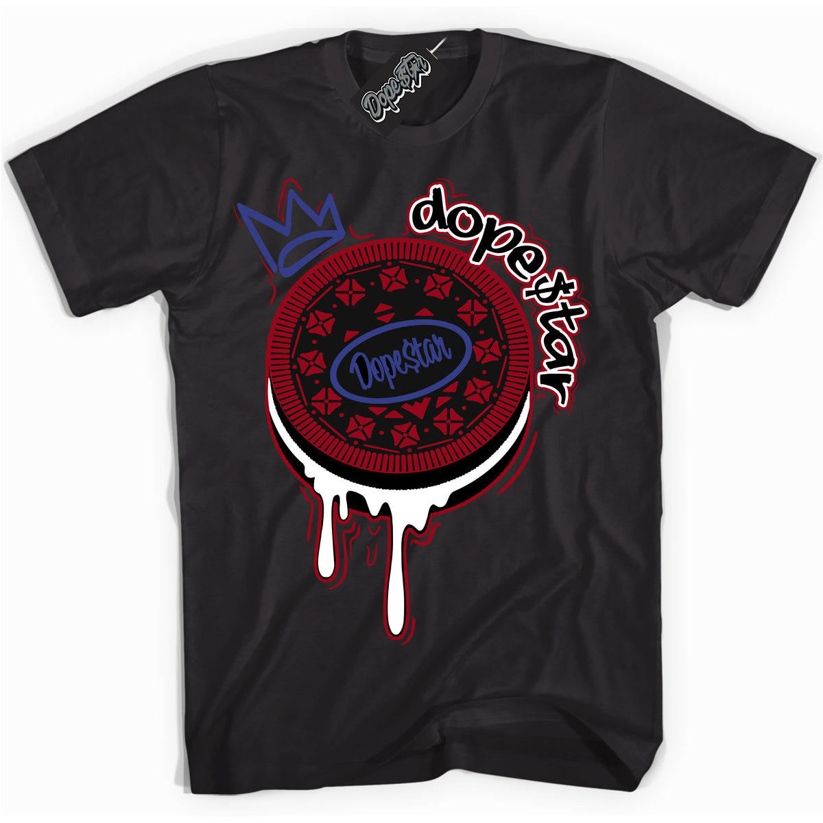 Cool Black Shirt with “ Oreo DS ” design that perfectly matches Playoffs 8s Sneakers.