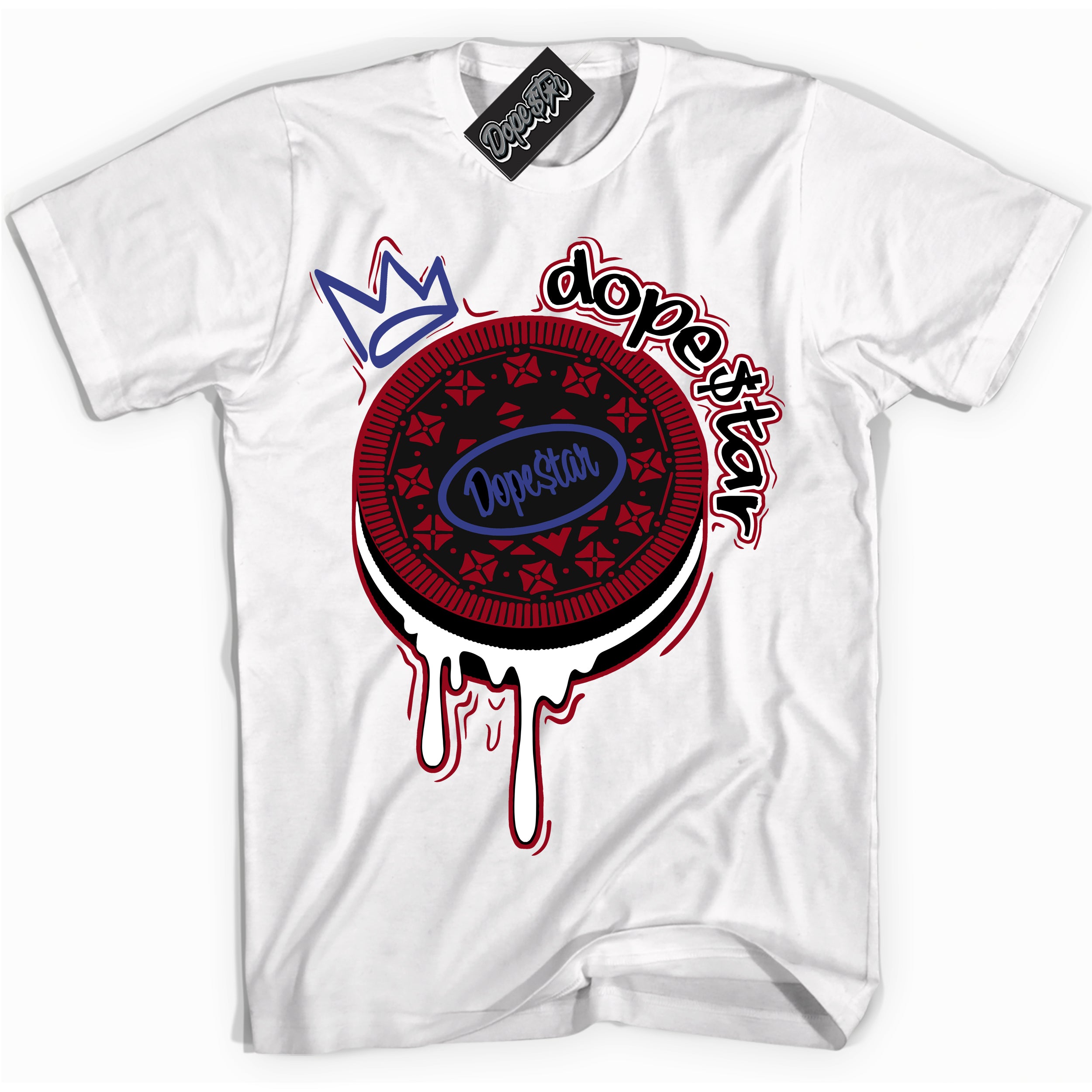 Cool White Shirt with “ Oreo DS ” design that perfectly matches Playoffs 8s Sneakers.