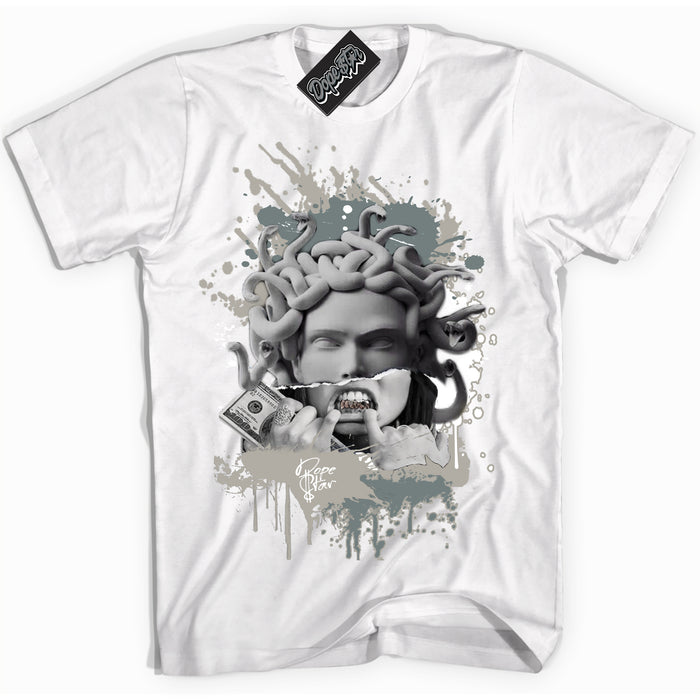 AJ9 Retro Cool Grey ‘Medusa’ – White Streetwear T-Shirt | Sneaker Matching shirt for AJ9 Retro Cool Grey | Men's and Women's Streetwear Graphic Tee by Sneaker Shirts Outlet.
