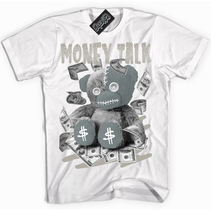 AJ9 Retro Cool Grey ‘Money Talk Bear’ – White Streetwear T-Shirt | Sneaker Matching shirt for AJ9 Retro Cool Grey | Men's and Women's Streetwear Graphic Tee by Sneaker Shirts Outlet.

