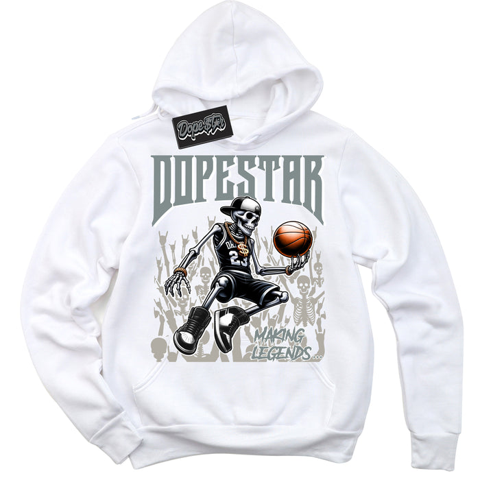 AJ9 Retro Cool Grey ‘Making Legends’ – White Streetwear Hoodie | Sneaker Matching sweatshirt for AJ9 Retro Cool Grey | Men's and Women's Streetwear Graphic Hoodie by Sneaker Shirts Outlet
