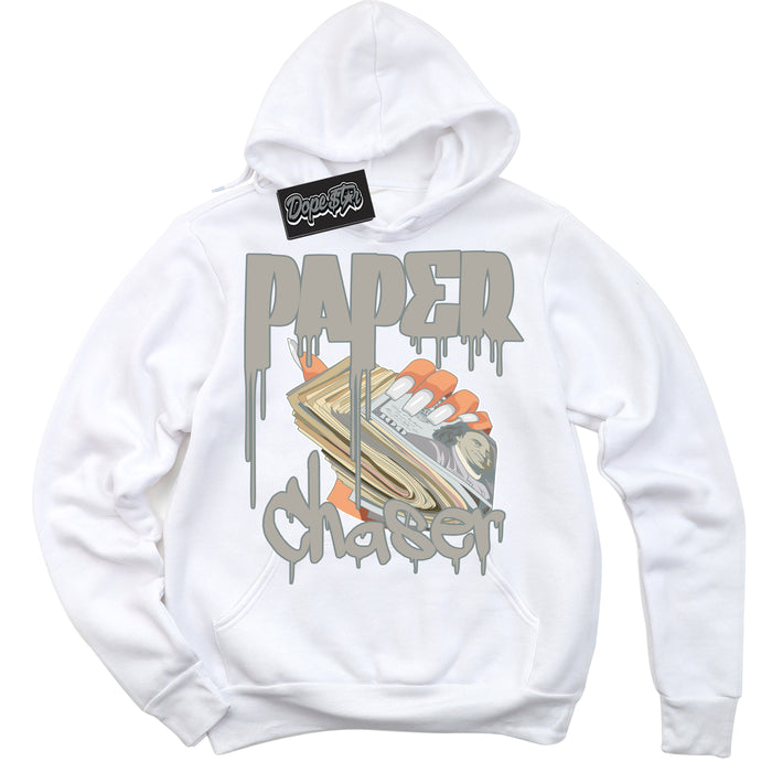 AJ9 Retro Cool Grey ‘Paper Chaser’ – White Streetwear Hoodie | Sneaker Matching sweatshirt for AJ9 Retro Cool Grey | Men's and Women's Streetwear Graphic Hoodie by Sneaker Shirts Outlet
