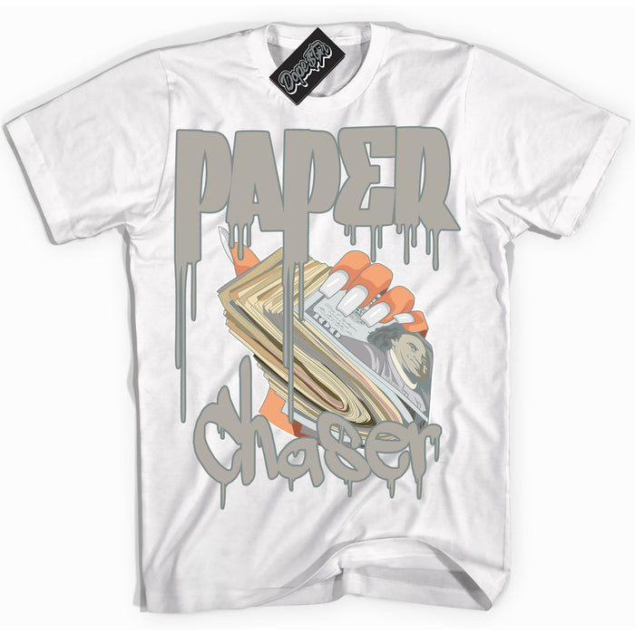AJ9 Retro Cool Grey ‘Paper Chaser’ – White Streetwear T-Shirt | Sneaker Matching shirt for AJ9 Retro Cool Grey | Men's and Women's Streetwear Graphic Tee by Sneaker Shirts Outlet.

