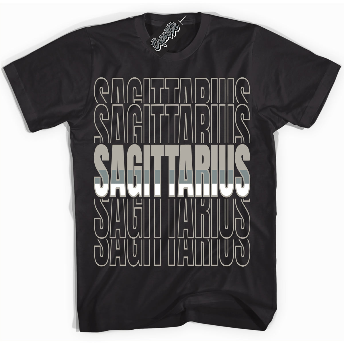 AJ9 Retro Cool Grey ‘Sagittarius’ – Black Streetwear T-Shirt | Sneaker Matching shirt for AJ9 Retro Cool Grey | Men's and Women's Streetwear Graphic Tee by Sneaker Shirts Outlet.

