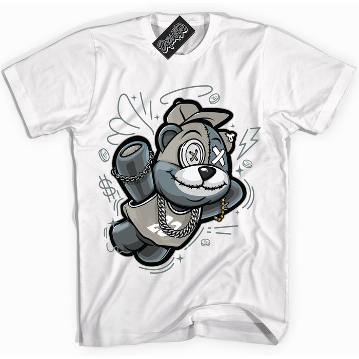AJ9 Retro Cool Grey ‘Slam Dunk Bear’ – White Streetwear T-Shirt | Sneaker Matching shirt for AJ9 Retro Cool Grey | Men's and Women's Streetwear Graphic Tee by Sneaker Shirts Outlet.
