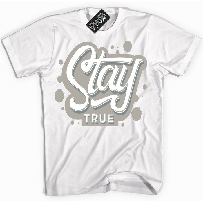 AJ9 Retro Cool Grey ‘Stay True’ – White Streetwear T-Shirt | Sneaker Matching shirt for AJ9 Retro Cool Grey | Men's and Women's Streetwear Graphic Tee by Sneaker Shirts Outlet.
