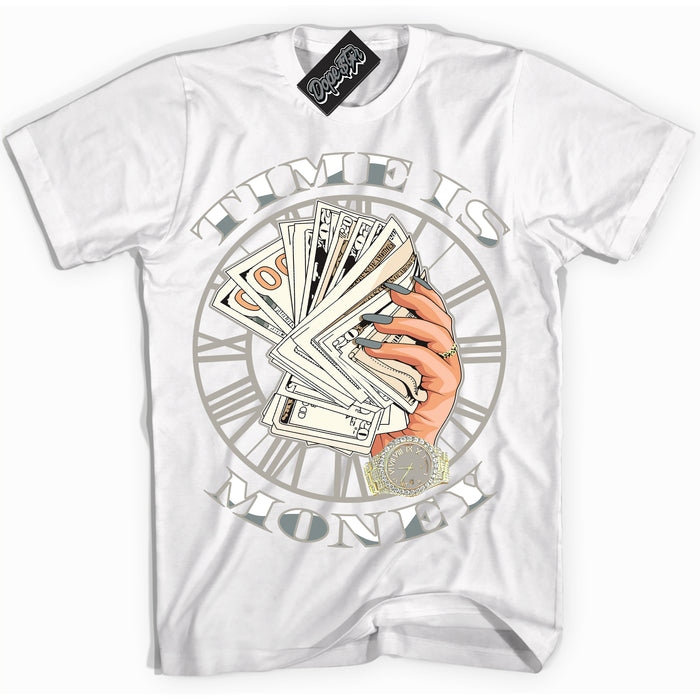 AJ9 Retro Cool Grey ‘Time Is Money’ – White Streetwear T-Shirt | Sneaker Matching shirt for AJ9 Retro Cool Grey | Men's and Women's Streetwear Graphic Tee by Sneaker Shirts Outlet.
