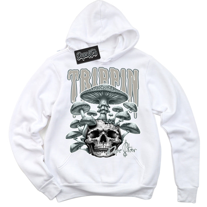 AJ9 Retro Cool Grey ‘Trippin’ – White Streetwear Hoodie | Sneaker Matching sweatshirt for AJ9 Retro Cool Grey | Men's and Women's Streetwear Graphic Hoodie by Sneaker Shirts Outlet