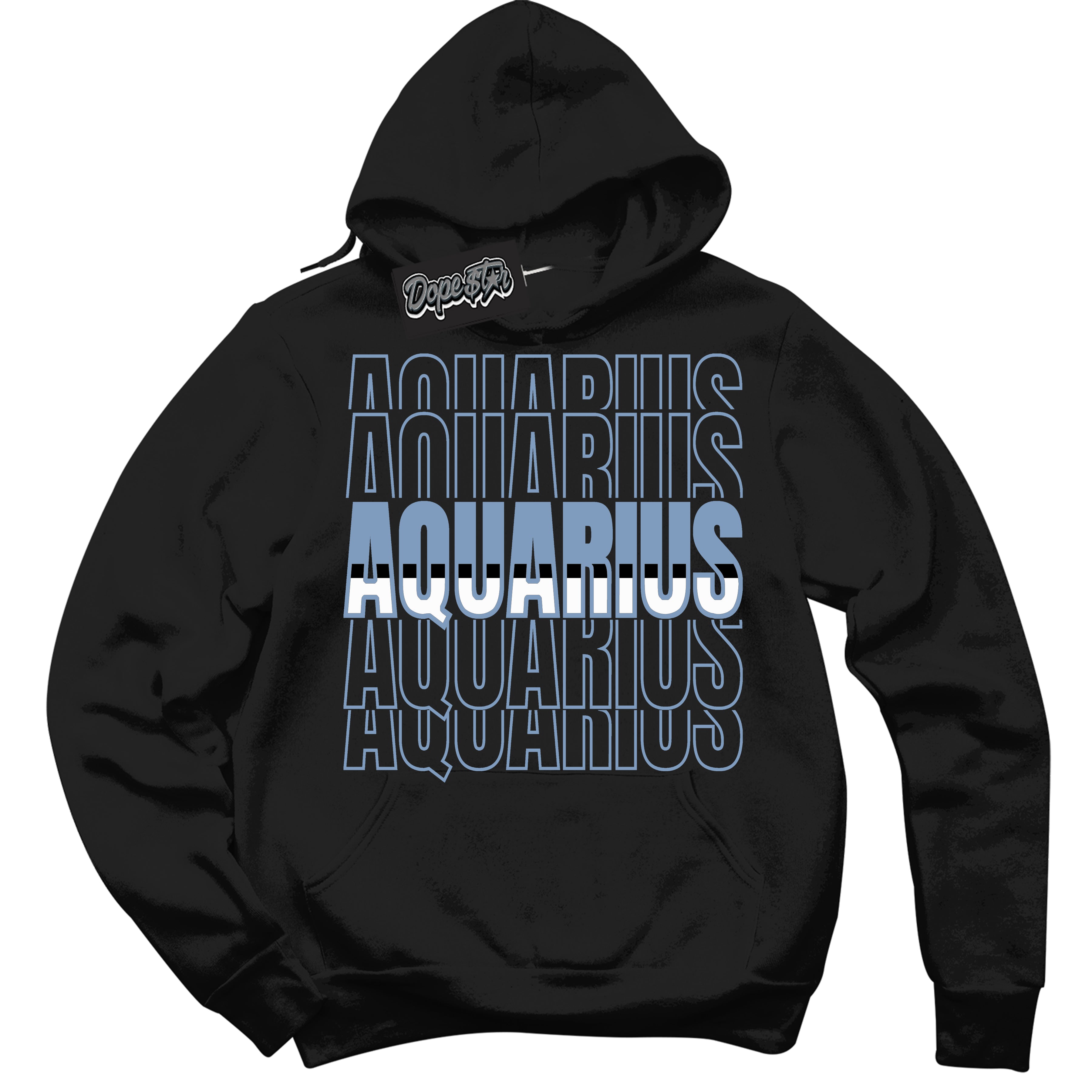 Cool Black Hoodie with “ Aquarius ”  design that Perfectly Matches Reverse Oreo 6s Sneakers.
