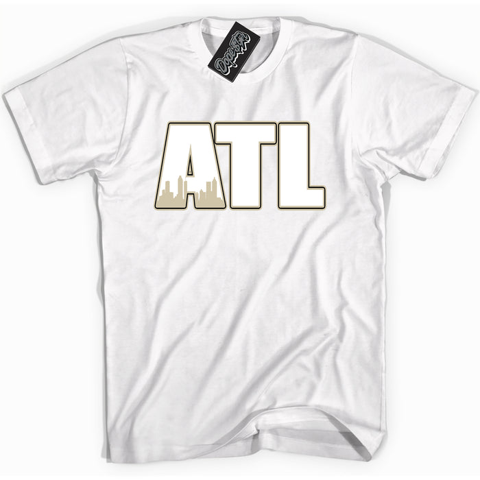 Cool White Shirt with “ Atlanta” design that perfectly matches Gratitude 11s Sneakers.