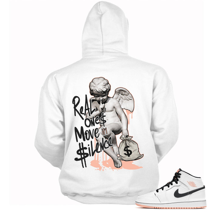 1s Mid Arctic Orange Hoodie Real Ones - Sneaker Shirts Outlet