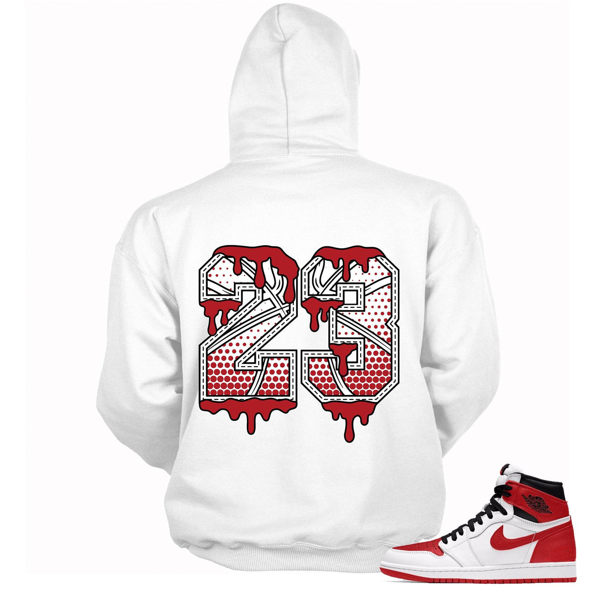 1s High Heritage Hoodie 23 Ball - Sneaker Shirts Outlet