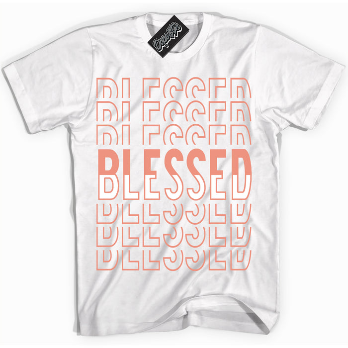 Dunk Low Light Wild Mango 'Blessed Stacked' Shirt – White Streetwear T-Shirt | Sneaker Matching Tee for Dunk Low Light Wild Mango | Urban Fashion for Blessed Stacked | Men's & Women's Streetwear Outfit by Sneaker Shirts Outlet.