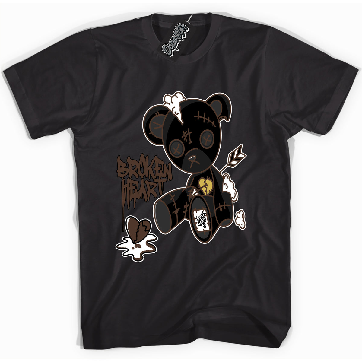 Cool Black graphic tee with “ Broken Heart Bear ” design, that perfectly matches Palomino 1s sneakers 